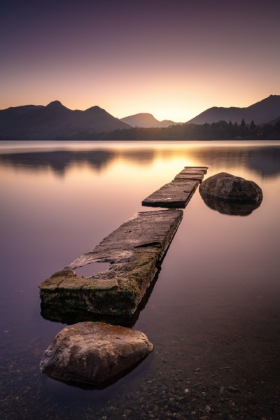 Sunset_Isthmus_Bay_Derwentwater-Lake_District