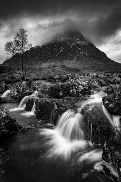 Buachaille_Waterfall_8_Mono-Glencoe-Scotland