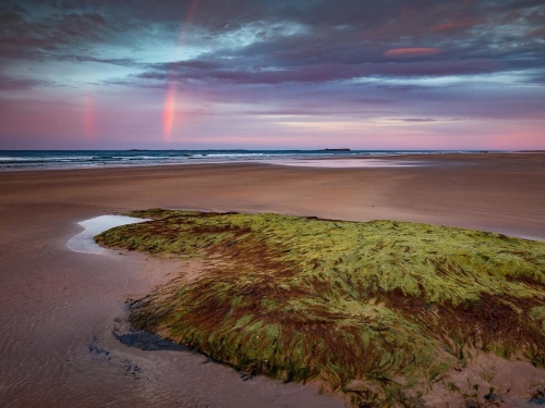 Bamburgh Beach Rainbows-Northumberland