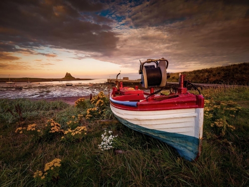 Colourful Boat-Holy Island Northumberland