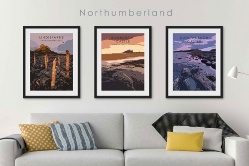 Northumberland-Retro_Print_Set