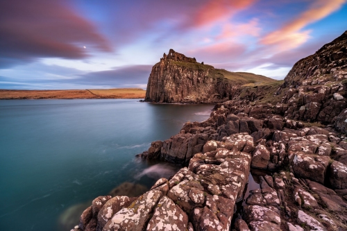 Duntulm_Castle_Twilight-Isle_of_Skye