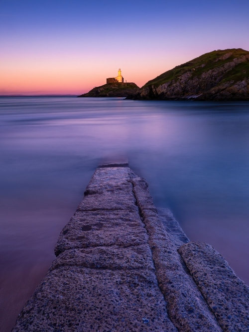 Mumbles_Lighthouse_Twilight-Gower_Wales