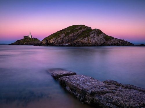 Mumbles_Lighthouse_Twilight-Gower_Wales_02
