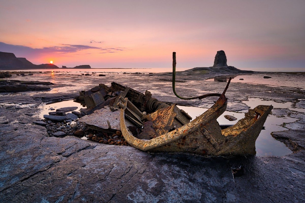 Yorkshire-saltwick-bay-sunset-1