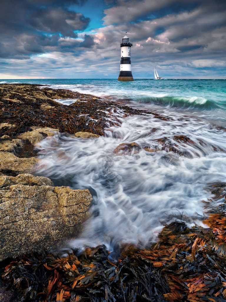 Sailboat, Penmon Point Lighthouse-Anglesey