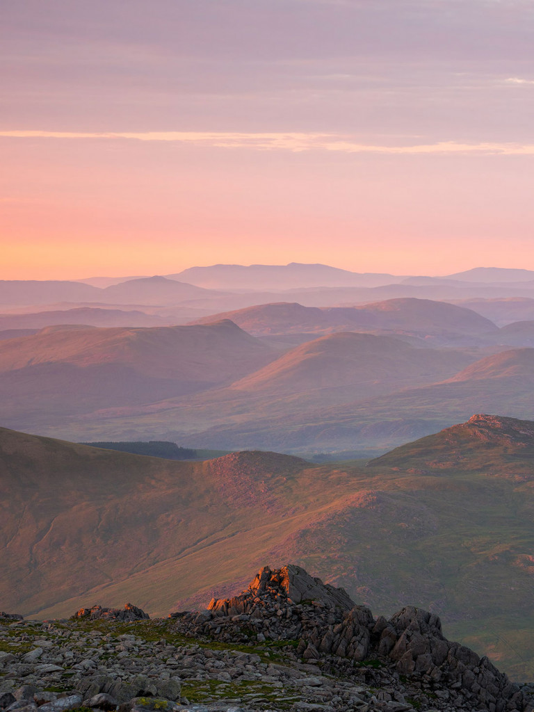 Pink Sunset, Glyder Fach-Snowdonia (Eryri)