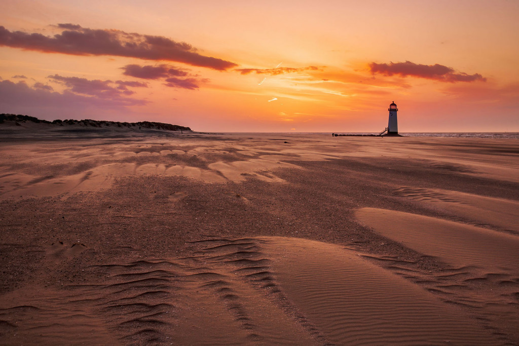 Sunset, Point Of Ayre Lighthouse-Talacre