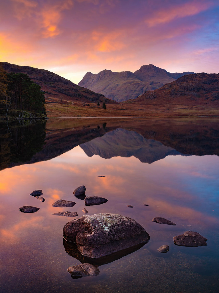 Dramatic Sunset (Portrait)-Blea Tarn