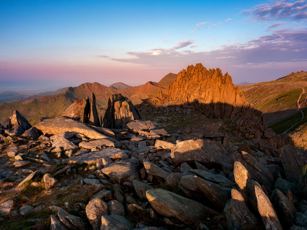 Dawn Shadows (1), Castell Y Gwynt, Glyder Fach-Snowdonia (Eryri)