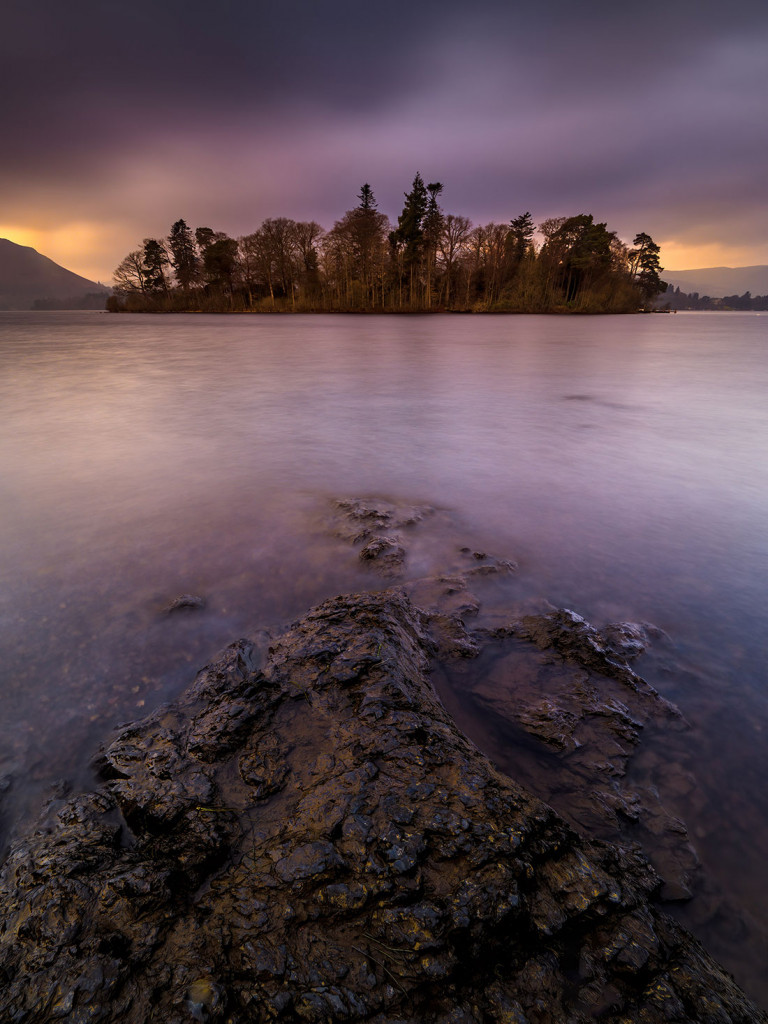 Derwent Island Twilight-Derwentwater
