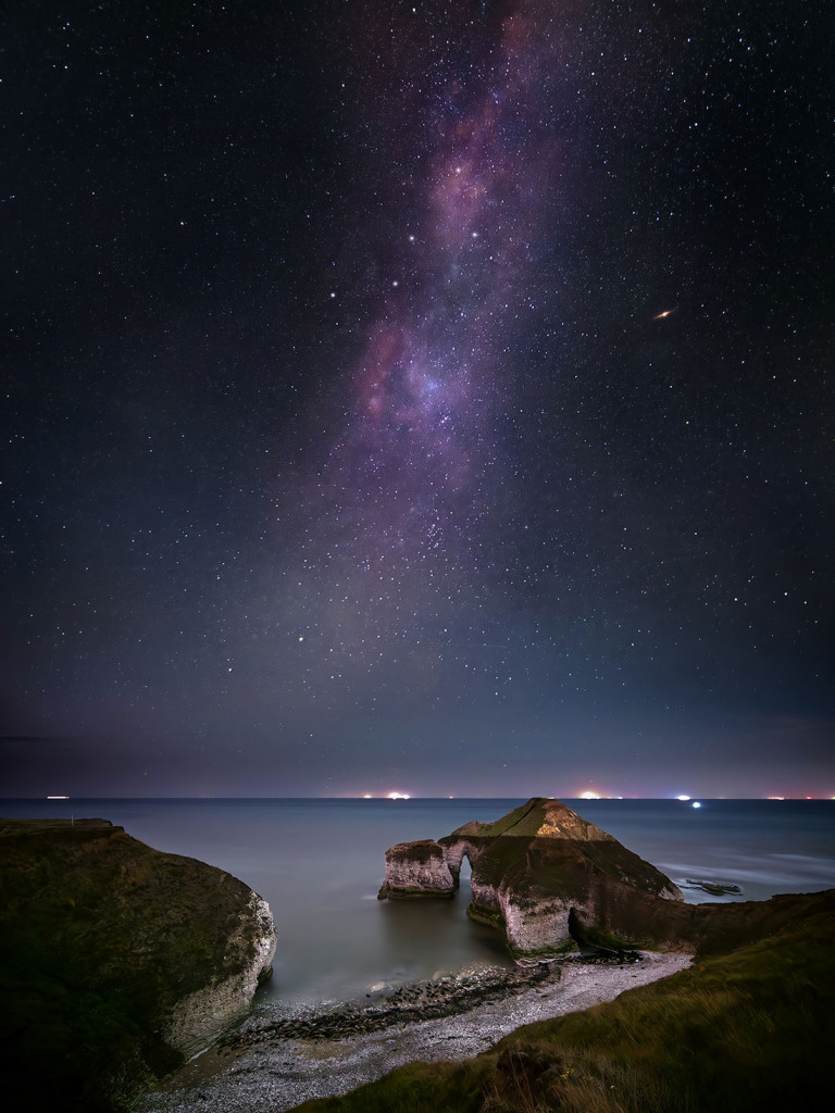 Drinking Dino and Milky Way-Flamborough Head