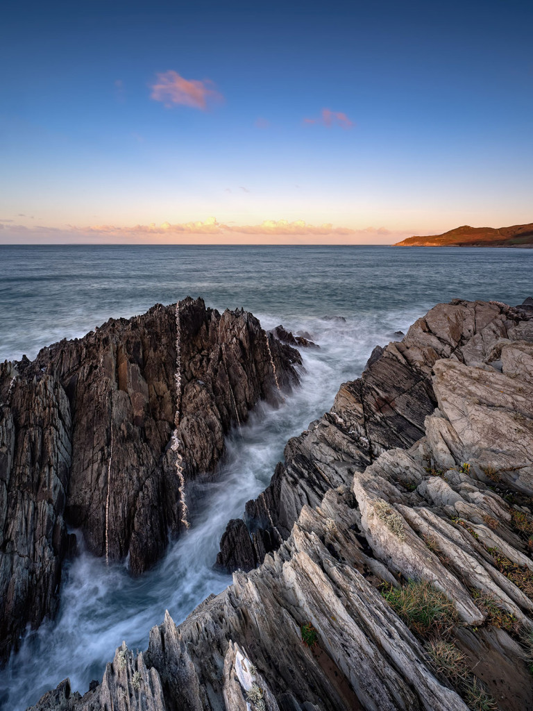 Barricane Beach Jagged Rocks-Devon