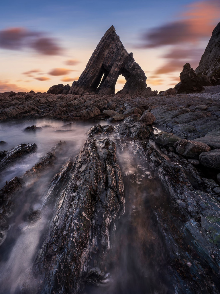 Black Church Rock Twilight (Portrait)-Devon